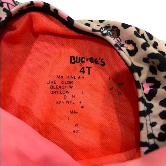 Buc-ees Leopard Swimsuit Size 4T beachy summer bucees. - Picture 2 of 5